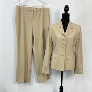 NWOT Ideology Tan Beige Women's Suit Set, size 12
